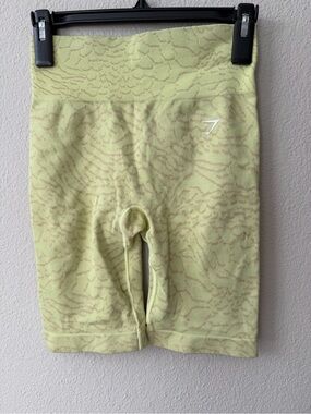 Gymshark Lime Green Women's Seamless Athletic Shorts